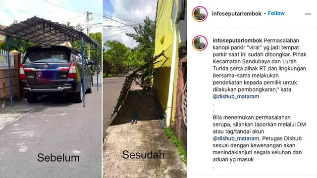 Kanopi Toyota Innova viral di media sosial