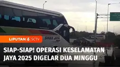 Kementerian Perhubungan bersama Polri menggelar Operasi Keselamatan Jaya Kesiapan Angkutan Lebaran 2025. Tim gabungan memeriksa kondisi angkutan bus hingga memeriksa kesehatan sopir.