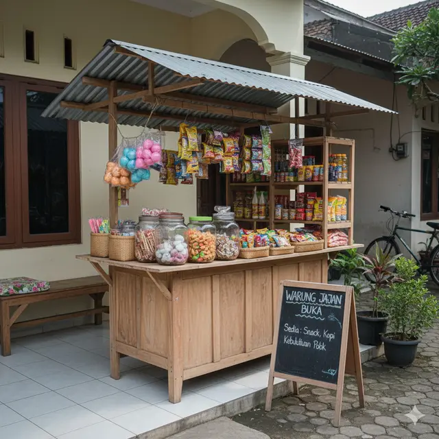 7 Inspirasi Desain Kios Mini di Teras Rumah, Praktis untuk Usaha Rumahan 2025