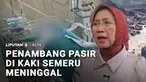 Baru sehari dirawat intensif di rumah sakit, seorang penambang pasir yang terkena letusan sekunder Gunung Semeru meninggal dunia pada hari Minggu. Hampir sekujur tubuh korban terluka bakar dan nyawanya tak tertolong.