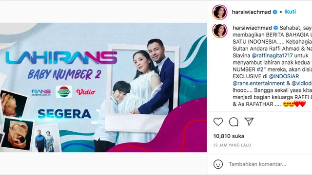 Persiapan Nagita Slavina jelang persalinan. (instagram.com/harsiwiachmad)