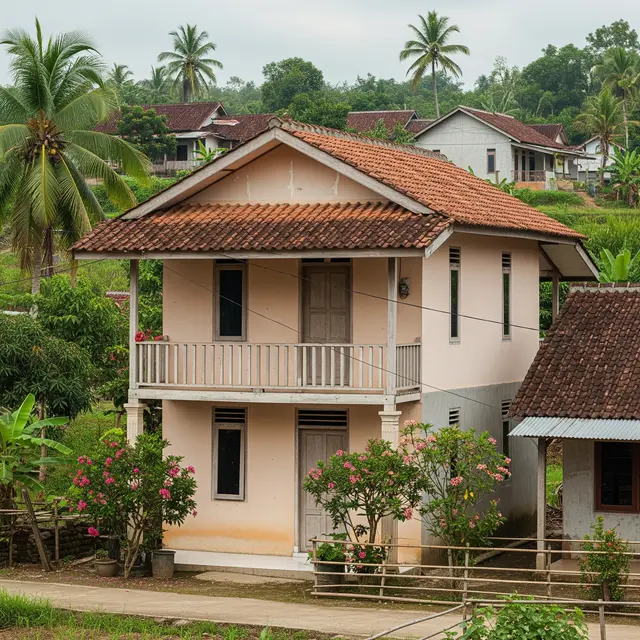 9 Inspirasi Gambar Rumah Sederhana Ukuran 6x9 di Kampung 2 Lantai