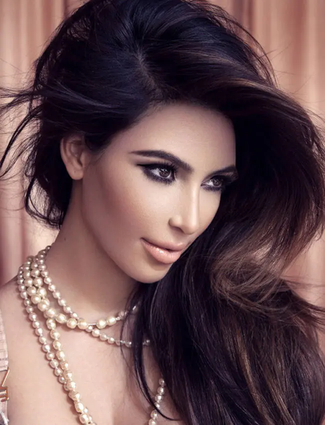 Wajah Kim Kardashian di tahun 2013. (bellanaija.com)