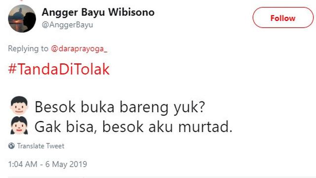 7 Twit Tanda Ajakan Buka Bersama Ditolak Pedih Tapi Kocak