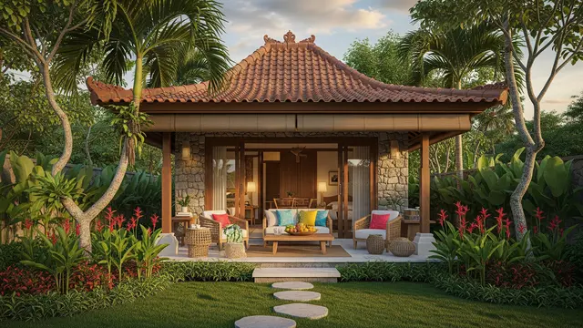 Model Rumah Mungil dengan Teras Depan Cantik