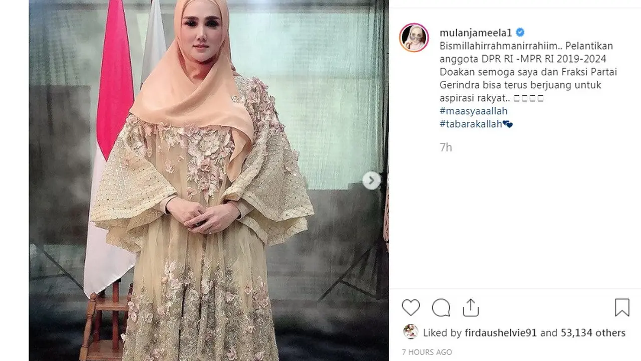 Mulan Jameela (Foto: Instagram/@mulanjameela1)