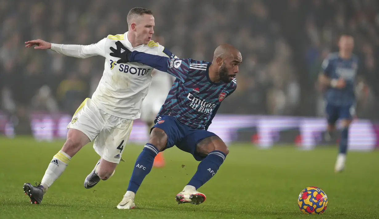 Arsenal tampil layaknya di kandang sendiri. Alexandre Lacazette dan kawan-kawan mampu menciptakan peluang-peluang matang dan berbahaya. (AP/Jon Super)