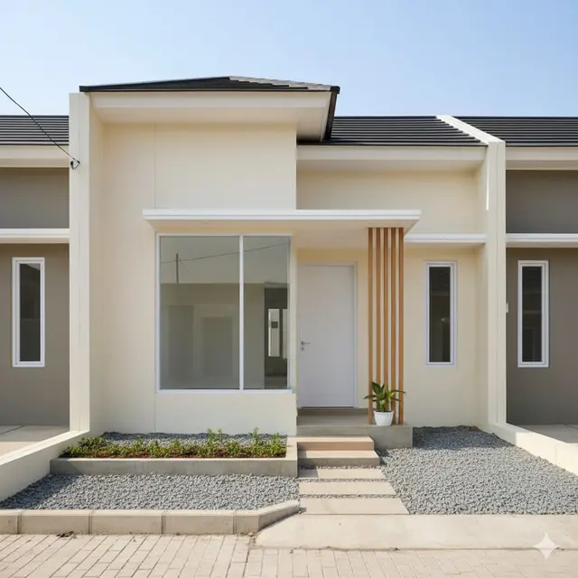 Inspirasi Desain Rumah Ukuran 45 di Lokasi Komplek Perumahan Sederhana. Gemini