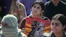 Para aktivis perempuan ikut serta dalam sebuah demonstrasi untuk memperingati Hari Perempuan Internasional di Islamabad pada 8 Maret 2025. (Farooq NAEEM/AFP)