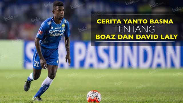 Bek Persib Bandung bercerita tentang striker Persipura, Boaz Solossa dan rekan setimnya David Laly.