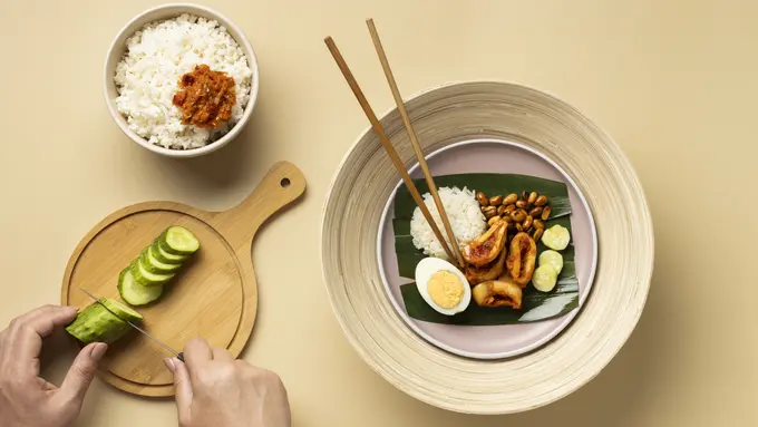 Ilustrasi Menu Sahur Simpel