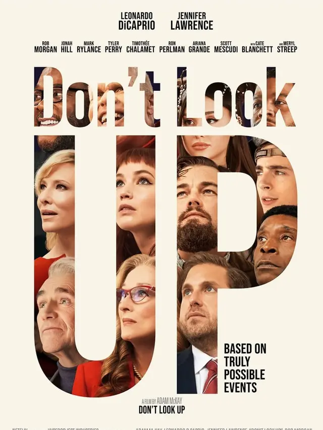 Poster film Don't Look Up. (Foto: Dok. Netflix/ IMDb)