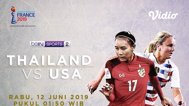 Piala Dunia Wanita 2019 USA Vs Thailand