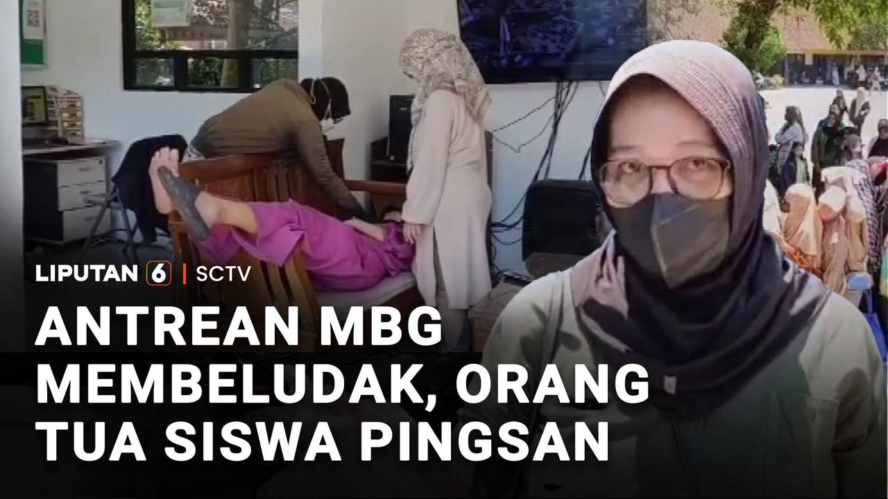 Antrean MBG Membeludak, Orang Tua Siswa Pingsan