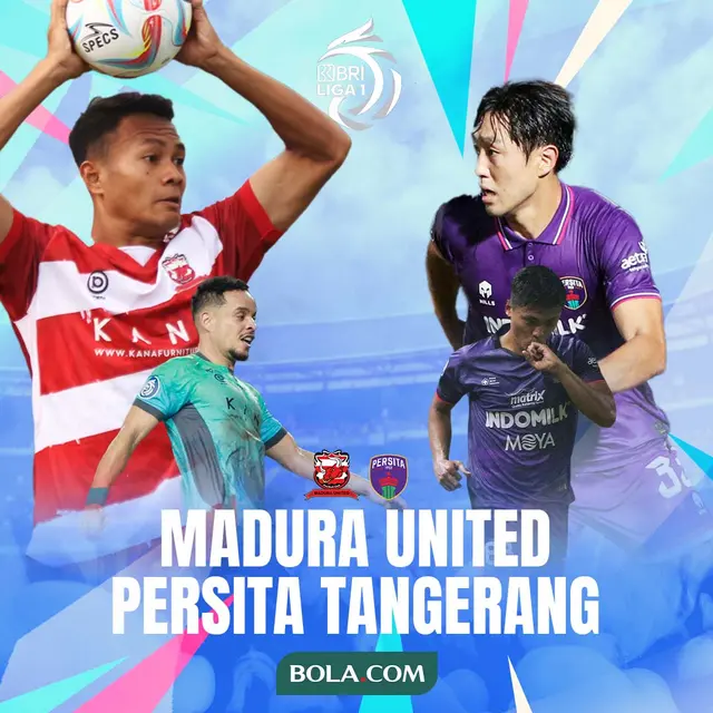BRI Liga 1 - Madura United Vs Persita Tangerang - Duel Antarlini