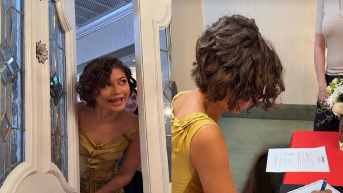 Gaya Zendaya Mendadak Jadi Saksi Nikah Pasangan Pengantin, Cincin Emas Sederhana Bikin Salfok