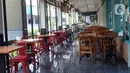 Suasana rumah makan yang kosong di Bandara Halim Perdanakusuma, Jakarta, Rabu (26/1/2022). Bandara Halim Perdanakusuma ditutup selama 3,5 bulan untuk proses revitalisasi. (merdeka.com/Imam Buhori)