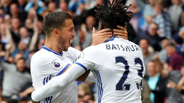 Eden Hazard dan Michy Batshuayi