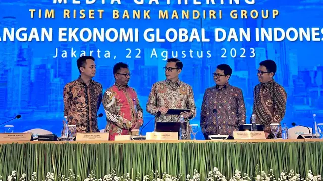 Media gathering tim riset Bank Mandiri Group, Selasa (22/8/2023). (Foto: Bank Mandiri)