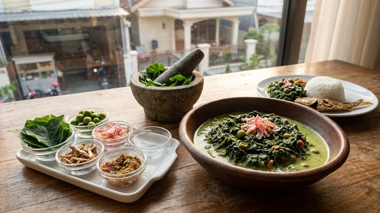 Resep Daun Ubi Tumbuk Khas Medan