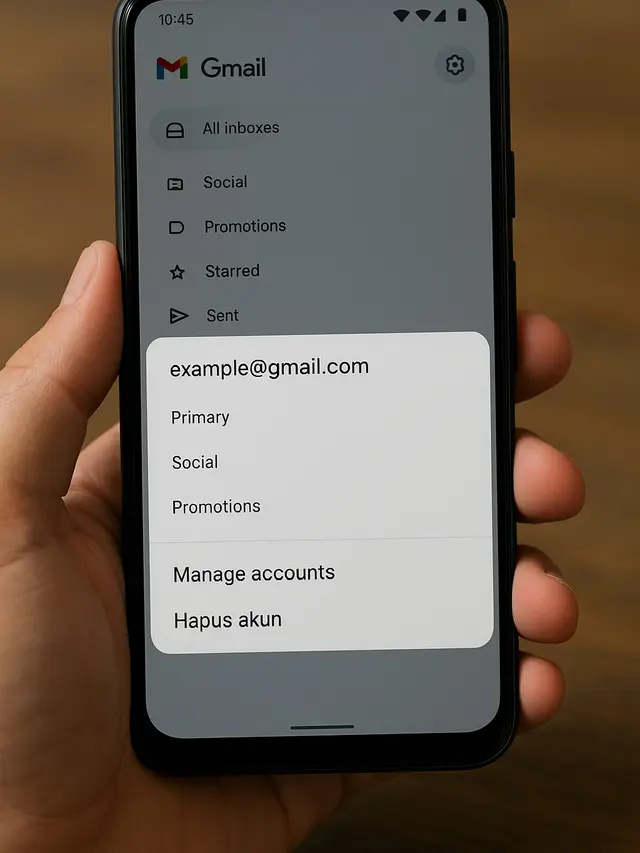 Cara Menghapus Salah Satu Akun Gmail di Android (Foto: ChatGPT)