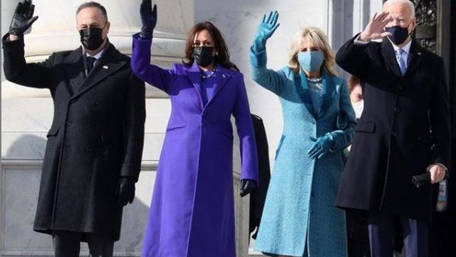 Tampilan Klasik dan Penuh Makna Joe Biden-Kamala Harris di Pelantikan Presiden AS