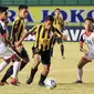 Malaysia U-16 mengalahkan Brunei U-16 6-1, Jumat (3/8/2018), di Stadion Gelora Joko Samudro, Gresik.