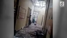 Barang bukti berupa bom ikan atau bondet yang tersimpan di gudang Kantor Mapolsek Gili Genting, Kabupaten Sumenep, Jawa Timur, Senin sore, 21 mei 2018, meledak.