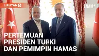 Di tengah perang yang masih berkecamuk di Gaza, Presiden Turki Recep Tayyip Erdogan bertemu dengan pemimpin Hamas. Apa yang mereka bicarakan?