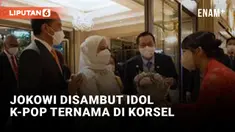 Idol K-Pop Sambut Kedatangan Jokowi di Korea Selatan
