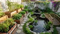 8 Model Kebun Sayur Dekat Kolam Ikan yang Hemat Ruang tapi Produktif, Inspirasi Rumah Asri 2026