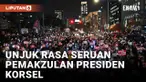 PARA PENGUNJUK RASA TURUN KE JALAN-JALAN DI SEOUL UNTUK MENYERUKAN PEMAKZULAN PRESIDEN YOON