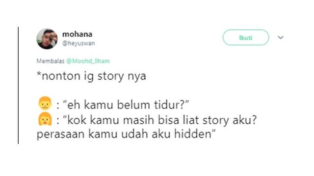 Cuitan kocak (Sumber: Twitter/@heyuswan)