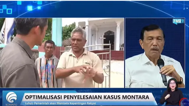 Menteri Koordinator (Menko) Bidang Kemaritiman dan Investasi Luhut Binsar Pandjaitan, dalam diskusi Optimalisasi Penyelesaian Kasus Montara, Jumat (1/4/2022).