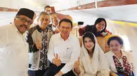 Megawati, Rano Karno, dan Ahok di pesawat menuju Blitar 
