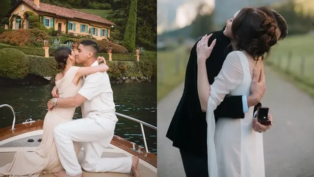 6 Potret Beda Gaya Lamaran Syifa Hadju dan Alyssa Daguise, Romantis di Eropa