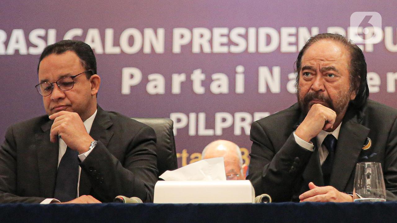 Senyum Anies Baswedan Saat Resmi Diusung Partai Nasdem Jadi Capres di Pilpres 2024