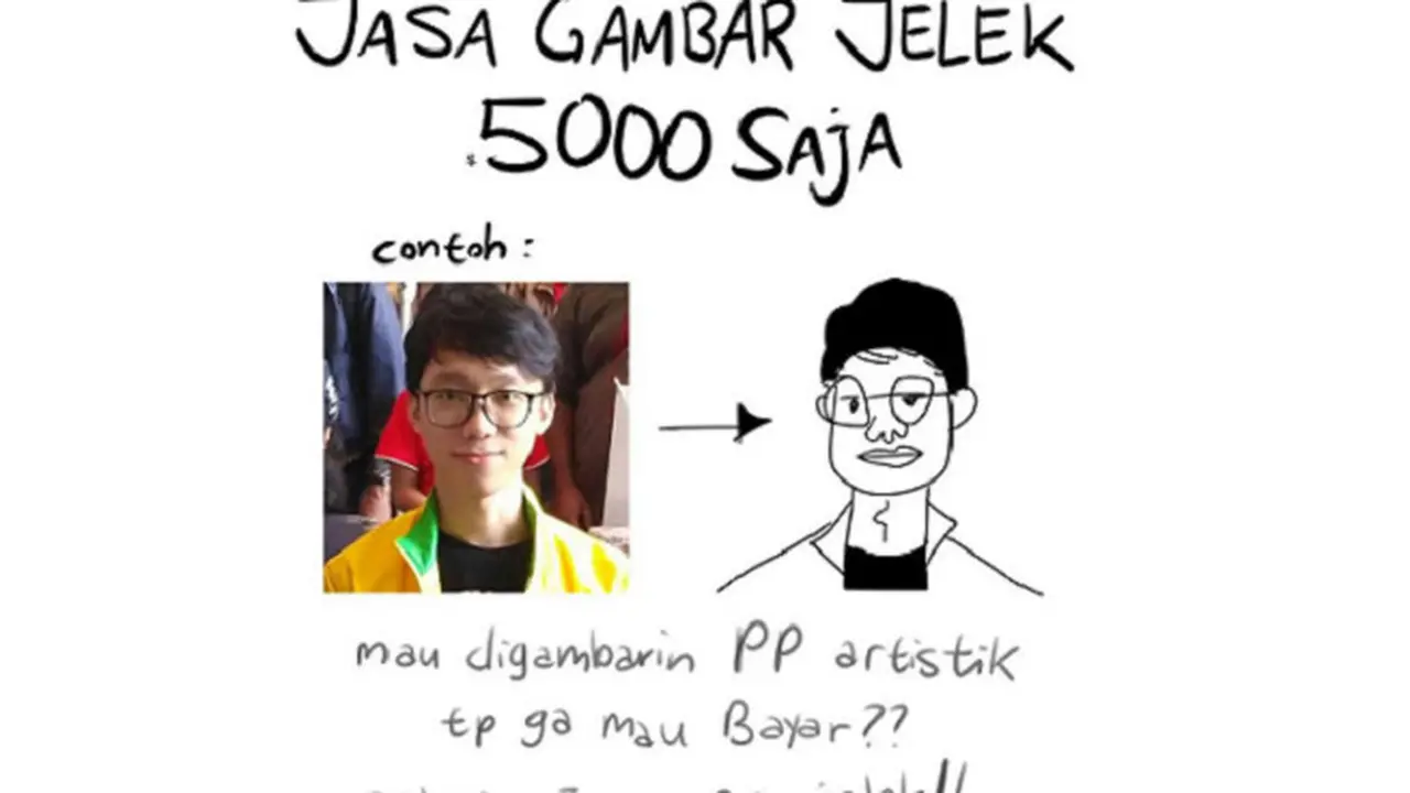Buka Jasa Gambar Jelek, Ilustrator Ini Malah Banjir Pujian