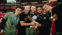 Raden Muhammad Sabilillahi (dua dari kanan), pelatih kiper Persita Tangerang yang gabung tim pelatih kiper Timnas Indonesia di FIFA ASEAN Cup 2026. (Dok. Persita Tangerang)