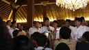 Ketum Partai Gerindra Prabowo Subianto memberikan keterangan pada konferensi pers di Hambalang, Jawa Barat, Sabtu (9/12). Prabowo memperkenalkan Mayjend (Purn) Sudrajat sebagai Calon Gubernur Jawa Barat pada Pilkada 2018. (Liputan6.com/Faizal Fanani)