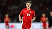 Striker Timnas Indonesia, Ole Romeny, dalam duel versus Bahrain di SUGBK, Jakarta, Selasa (25/3/2025). (Bola.com/Bagaskara Lazuardi)