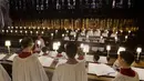 Suasana latihan paduan suara untuk pernikahan Pangeran Harry dan tunangannya Meghan Markle di St George's Chapel, Windsor, Inggris (14/5). Acara kemudian dilanjutkan dengan resepsi di St George's Hall, di dalam Kastil Windsor. (AFP/Pool/ Steve Parsons)