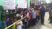 Warga di desa tempat Enno Parihah tewas dibunuh menuntut keadilan untuk para pembunuh (Liputan6.com/Pramita)