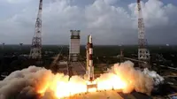 Rekor peluncuran 104 satelit di India. (NewsNation.In)