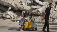 Sementara, Kementerian Kesehatan Gaza melaporkan lebih dari 67.000 warga Palestina tewas sejak perang dimulai pada Oktober 2023, dengan lebih dari dua pertiga korban merupakan perempuan dan anak-anak. (Eyad BABA/AFP)