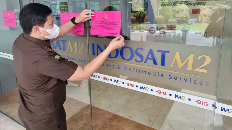 Tim Jaksa Eksekutor Kejati Jakarta Selatan menyita sejumlah aset milik PT Indosat Mega Media (IM2)