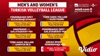 Jadwal Pertandingan Men’s and Women’s Turkish Volleyball League Live Vidio : Zi̇raat Bankkart vs Arkas Spor