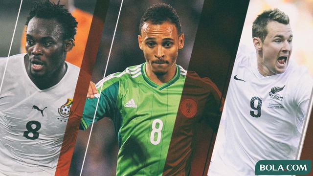 Michael Essien, Peter Odemwingie, Shane Smeltz - Timnas Negaranya