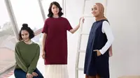 Laura Basuki, Ayudia, dan Vanesha Prescilla dengan koleksi pakaian wanita terbaru UNIQLO edisi Fall/Winter 2019. (dok. UNIQLO Indonesia)
