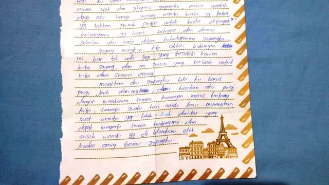 Surat Cinta Terakhir Pembunuh Sopir Taksi Online Palembang
